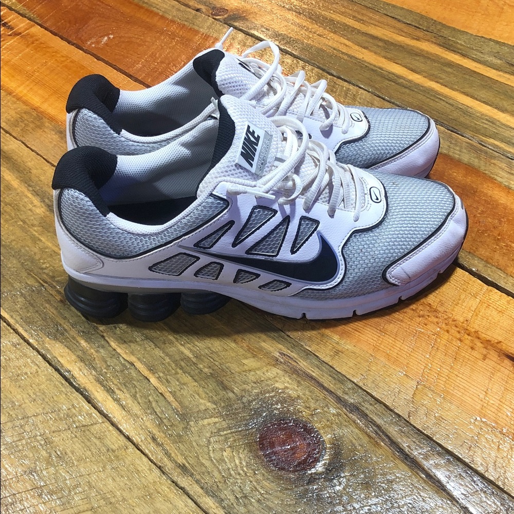 Nike White, Gray and Black Running Shoes